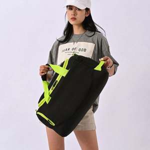 Bolsa de Viaje Deportiva Impermeable para Mujer, con Compartimento para Zapatos, de Poliéster Oxford con Cierre de Cremallera, para Yoga y Gimnasio - Product Image 4