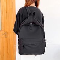 Schattige pastelkleurige lichtgewicht studentenrugzak, casual dagrugzak, waterdichte nylon rugzak voor dames en meisjes, met aangepast logo