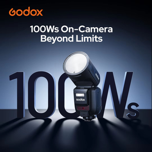 Flash de Cabeza Redonda Godox V100 <span class=keywords><strong>TTL</strong></span> de Iones de Litio Original con 100 Ws para Cámara, Beyond Limits 70 para Sony, Canon, Nikon - Product Image 3