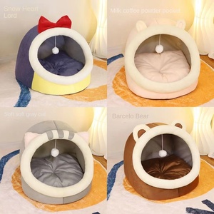 Nouvelle niche pour <span class=keywords><strong>chien</strong></span> carrée automne-hiver, populaire sur internet, chaude, semi-fermée, solide, écologique, en coton, fournitures pour animaux de compagnie - Product Image 4