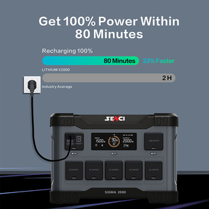 Stazione di Alimentazione Portatile Senci <span class=keywords><strong>1500W</strong></span>, Generatore Solare LiFePO4 2400W 2000W, Alimentazione di Backup 5000W 5kW - Product Image 5