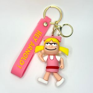 Porte-clés créatif transfrontalier <span class=keywords><strong>Arnold</strong></span>, <span class=keywords><strong>dessin</strong></span> <span class=keywords><strong>animé</strong></span>, mignon, poupée 3D, porte-clés de voiture, pendentif de sac pour couple, accessoires - Product Image 3