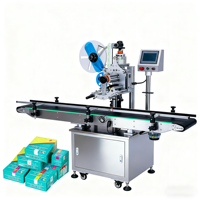 Applicateur d'étiquettes auto-adhésives industriel automatique de haute qualité, efficace, à écran tactile, pour bouteilles et sachets