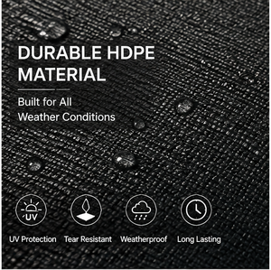 Écran de clôture en HDPE anti-UV, résistant, en maille, <span class=keywords><strong>pour</strong></span> patio, <span class=keywords><strong>jardin</strong></span> et chantier de construction - Product Image 2