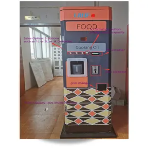 Estación de recarga de aceite comestible que funciona con monedas, máquina expendedora de aceite vegetal, dispensador de aceite de planta