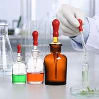 Flacons compte-gouttes en verre ambré transparent 30ml 60ml 125ml avec bouchon pipette en caoutchouc