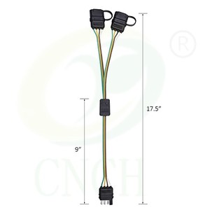 4 cách phẳng Trailer y-splitter Adapter mở rộng khai thác cho Led cổng sau - Product Image 2