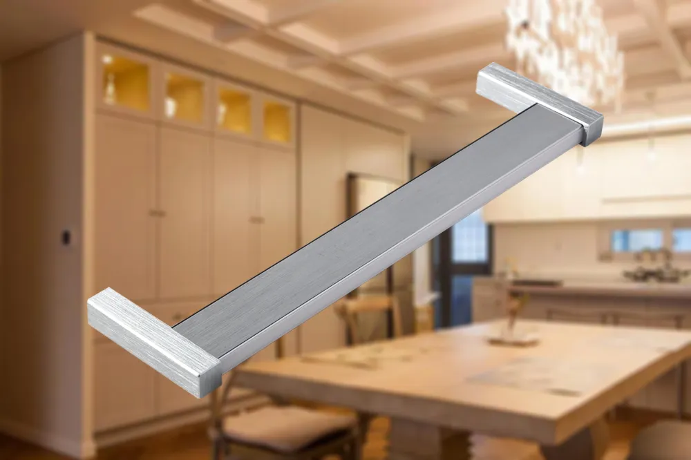 LED Light Source Wardrobe Hanging Rod Lamp Bar Silver Grey Brushed Silver Appearance Bearing Capacity