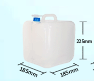 Sac de stockage de liquide pliable 5L 10L 15L 20L en LDPE EVA avec robinet PE PP 30mm, conteneur d'eau pliable