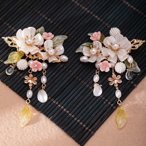 Accesorios para el cabello estilo Hanfu chino, horquillas con borlas etéreas, horquillas laterales de estilo antiguo, disfraz retro para niña. - Product Image 2