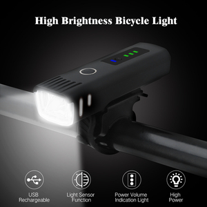 BORUIT – éclairage avant de vélo rechargeable par USB, éclairage LED de nuit, étanche IP64 - Product Image 4