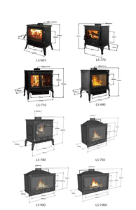 Poêle à <span class=keywords><strong>bois</strong></span> autoportante de qualité européenne avec four Chauffage intérieur Cheminée à <span class=keywords><strong>bois</strong></span> Brûleur intérieur - Product Image 6