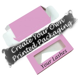 2020 Factory Direct Custom Logo Printed Eyelash Packaging Box, Lash Boxes