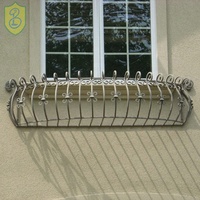 Étagère à fleurs en fer forgé, support suspendu, balcon, fenêtre, cadre suspendu, balustrade, crochet en fer forgé