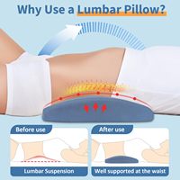 Coussin lombaire ergonomique carré en mousse à mémoire de forme CertiPUR OEKO pour une distribution uniforme du poids, housse amovible et lavable, OEM ODM