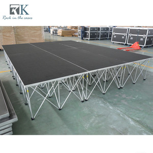 เวทีอุตสาหกรรมพื้นผิวปูพรม/กันลื่น พร้อมเวทียกพับได้แบบสไปเดอร์ - Product Image 2