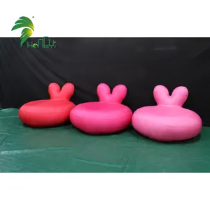 Hongyi-silla inflable con respaldo de conejo, sofá inflable