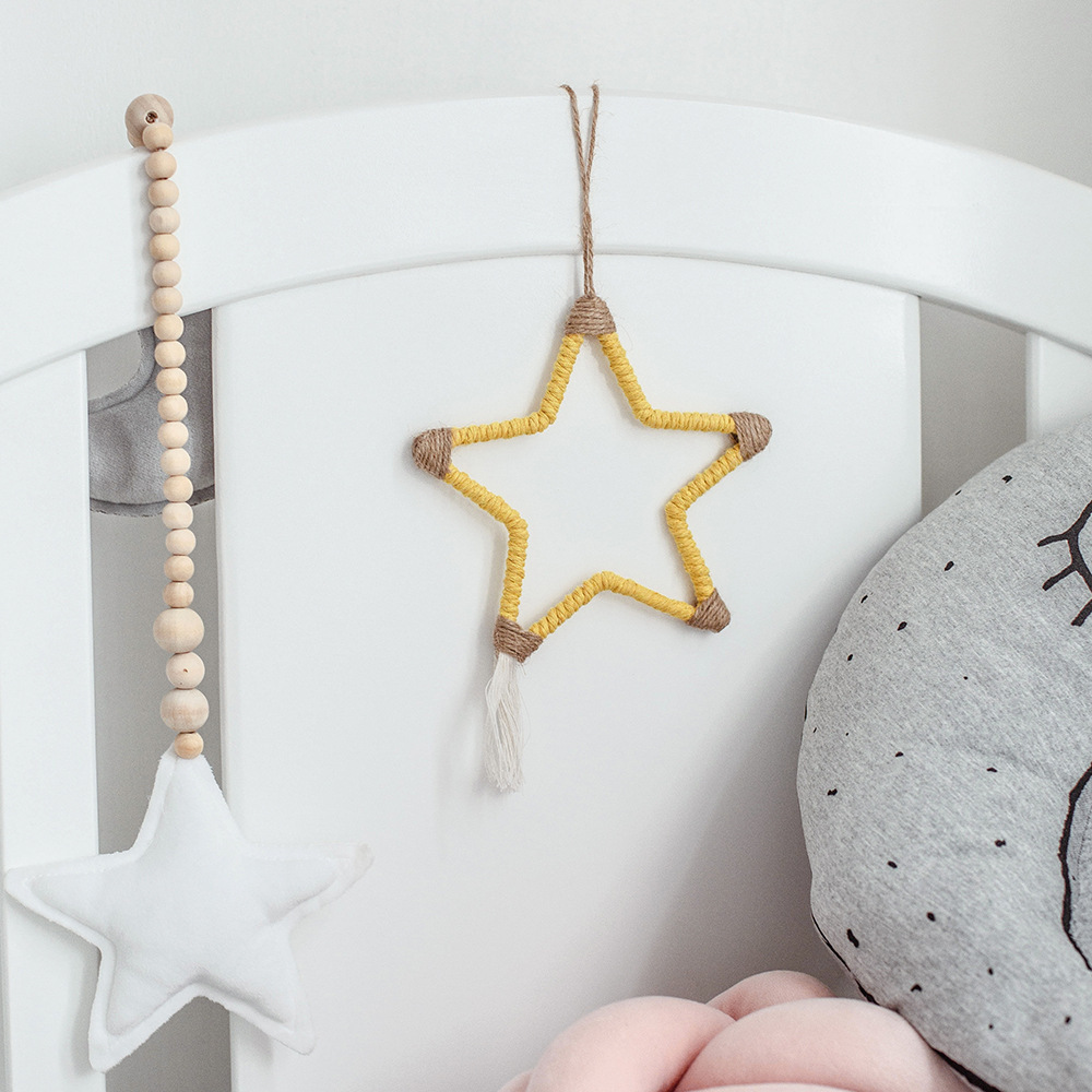 Caliente Amazon belleza al por mayor Decoración de casa nuevo diseño colgante estrella Luna colgante de pared