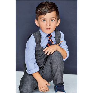 Vêtements classiques pour garçons, ensemble de 4 pièces, costume formel pour enfants - Product Image 3