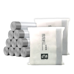 E Clean Drawstring Trash Bags 45x50cm White Thickened Household Use - Product Image 1