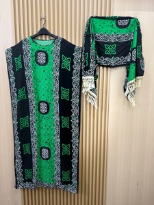 Abito Lungo da Donna <span class=keywords><strong>Africano</strong></span> con Maniche Corte, Collo a V, Stampa Tie-Dye, <span class=keywords><strong>Abbigliamento</strong></span> <span class=keywords><strong>Africano</strong></span> per Adulti, Modelli Kanga - Product Image 5