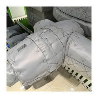 Housse de veste en tissu de fibre de verre imperméable, amovible, réutilisable, isolante thermique, résistante au feu, en silicone et fibre de verre
