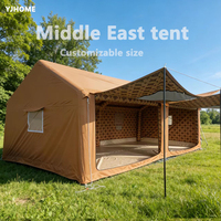 Tente Gonflable Portable de Luxe 3x3 4x3 4x4 pour Camping en Plein Air dans le Désert du Moyen-Orient, en Tissu Oxford, Vente en Gros