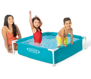Prix de gros <span class=keywords><strong>INTEX</strong></span> 57173 Mini taille 122cmX122cmX30cm cadre carré piscine pour enfants animaux de compagnie - Product Image 3