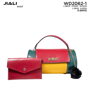 QAZA 2024 nouveau <span class=keywords><strong>sac</strong></span> fourre-tout décontracté mode PU matériel motif d'épissage <span class=keywords><strong>sac</strong></span> pour femmes - Product Image 3