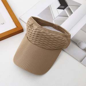 I-0680 Women's Summer Sun Hat Hollow Out Knit Dome Bucket Hat with Wide Brim Foldable Beach and Outdoor <b>Baseball</b> <b>Cap</b> for Hiking - Product Image 4