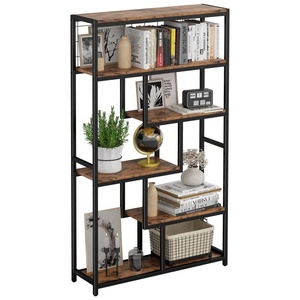Modern Industrial 6-Shelf Large Bookcase Storage Cabinets Comic Book Display Rack with Customized Size & Logo