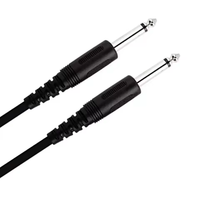 Kabel Instrumen Black Economy 3M 6M 10M Kabel Audio Gitar Kabel Gitar dengan Jack Mono 1/4 Inch