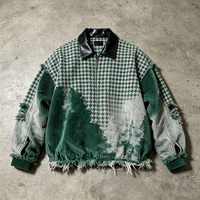 Veste zippée personnalisée de haute qualité avec design original et effet vieilli pour hommes