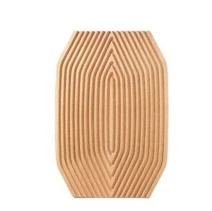 Bandeja de Madera con Textura Ondulada, Plato Irregular de Madera para Servir Comida, Tabla de Exhibición para Té de la Tarde, Aperitivos, Postres, Pan, Decoración de Mesa - Product Image 1