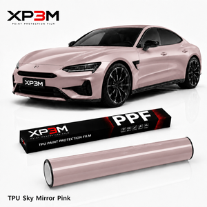 ฟิล์มกันรอยรถยนต์ XP3M Sky Mirror Pink Gloss TPU PPF ความหนา 7.5 มิล ซ่อมแซมตัวเองได้ ป้องกันรอยขีดข่วน ป้องกันสีเหลือง ไม่มีฟองอากาศ - Product Image 1