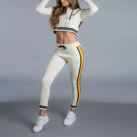 Ensemble de vêtements de sport pour femmes de haute qualité, dernier design, sublimation, logo personnalisé, ensemble de jogging sportif