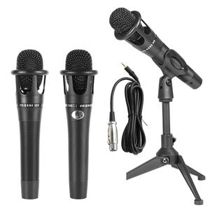 E300 Cầm Tay Máy Tính Để Bàn Condenser <span class=keywords><strong>Microphone</strong></span> Với Đứng Cơ Sở Xlr 3.5Mm Cáp Âm Thanh Podcast Âm Nhạc Phòng Thu Thiết Bị Kit Microfono - Product Image 1