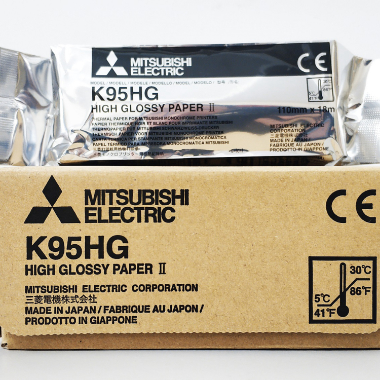 Impresora de papel a color Mitsubishi K95Hg de alta luminosidad térmica para impresora de video de ultrasonido