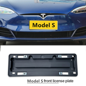 Un grand nombre d'accessoires Tesla vente en gros cadre de protection de plaque d'immatriculation avant et arrière personnalisé new energy - Product Image 6