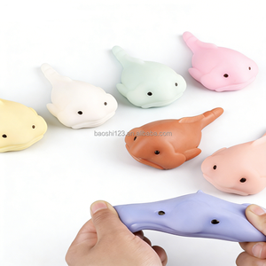 ของเล่นบีบรูปปลาการ์ตูนน่ารัก ขนาด 12 ซม. ทำจาก TPR นุ่ม ยืดหยุ่น บีบคลายเครียด ไม่มีของเหลวหรือเจล - Product Image 1