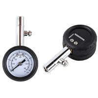 Tire Pressure Gauge 0-60PSI for Auto Shop, Brass Connection, Plastic Casing, 2.5% Accuracy Durable