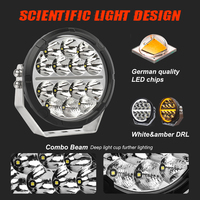 Projecteurs LED 4x4 super lumineux, étanches IP68, 6,5'' 7 pouces 200W pour Hilux Prado FJ Land Cruiser Safari Trucks