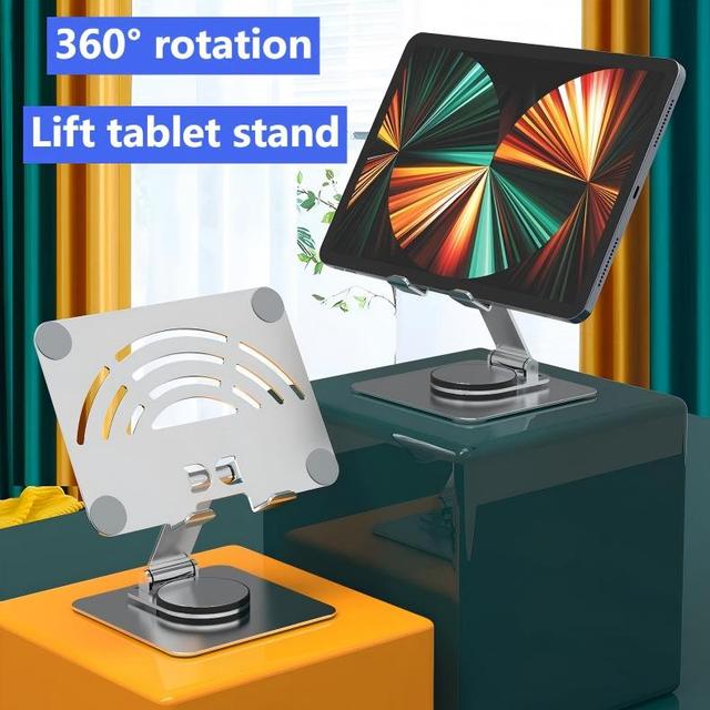360 Rotating Flexible Tablet Stand for iPad with Adjustable Height Aluminum Alloy Desk Stand