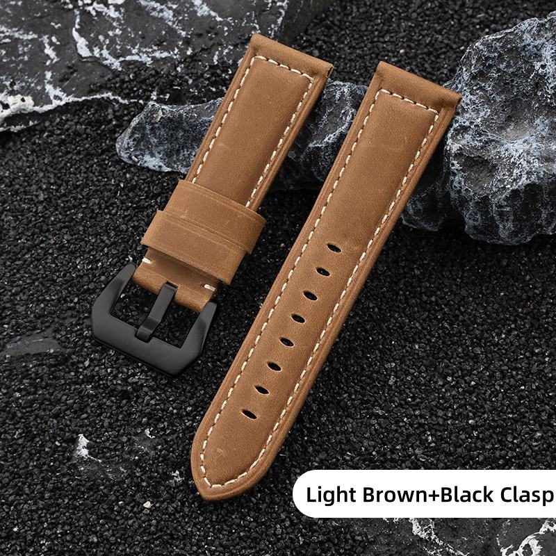 Marron clair + fermoir noir