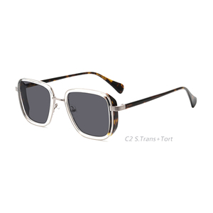 Gafas de Sol de millonario polarizadas para hombre de alta calidad Acetato gris Tac Diseño blanco transparente especial <span class=keywords><strong>Nunca</strong></span> alta producción - Product Image 3