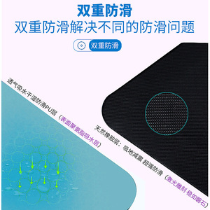 Tapete de Yoga Yongjin de 5mm de Grosor, Antideslizante, de Caucho Natural, para Ejercicios y Fitness - Product Image 3