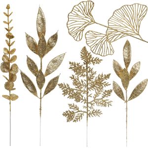 Decoraciones de Hojas con Purpurina Navideña, Tamaño Personalizado, Plástico, para Exteriores, Bodas, Decoración del Hogar - Product Image 2