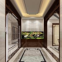 Pintu Geser Patio Anti Pecah Desain Baru untuk Balkon, Veranda, Dapur, Hotel Modern, Pintu Lipat Hemat Ruang, Grosir