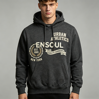 Premium Maßgeschneiderte Garment-Dyed Schwergewichtige 100% Baumwolle Relaxed Boxy Fit Herren Kapuzenpullover mit Individueller Logo-Stickerei & DTG-Druck