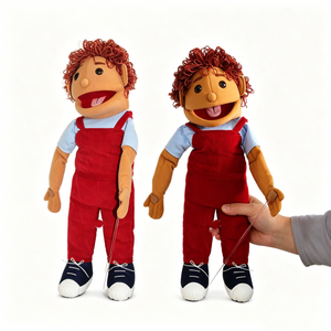 Set de marionetas de mano personalizadas para niños, marioneta de personaje infantil, marioneta de ventrilocuidador, marioneta de peluche para niños, marioneta con boca móvil - Product Image 3